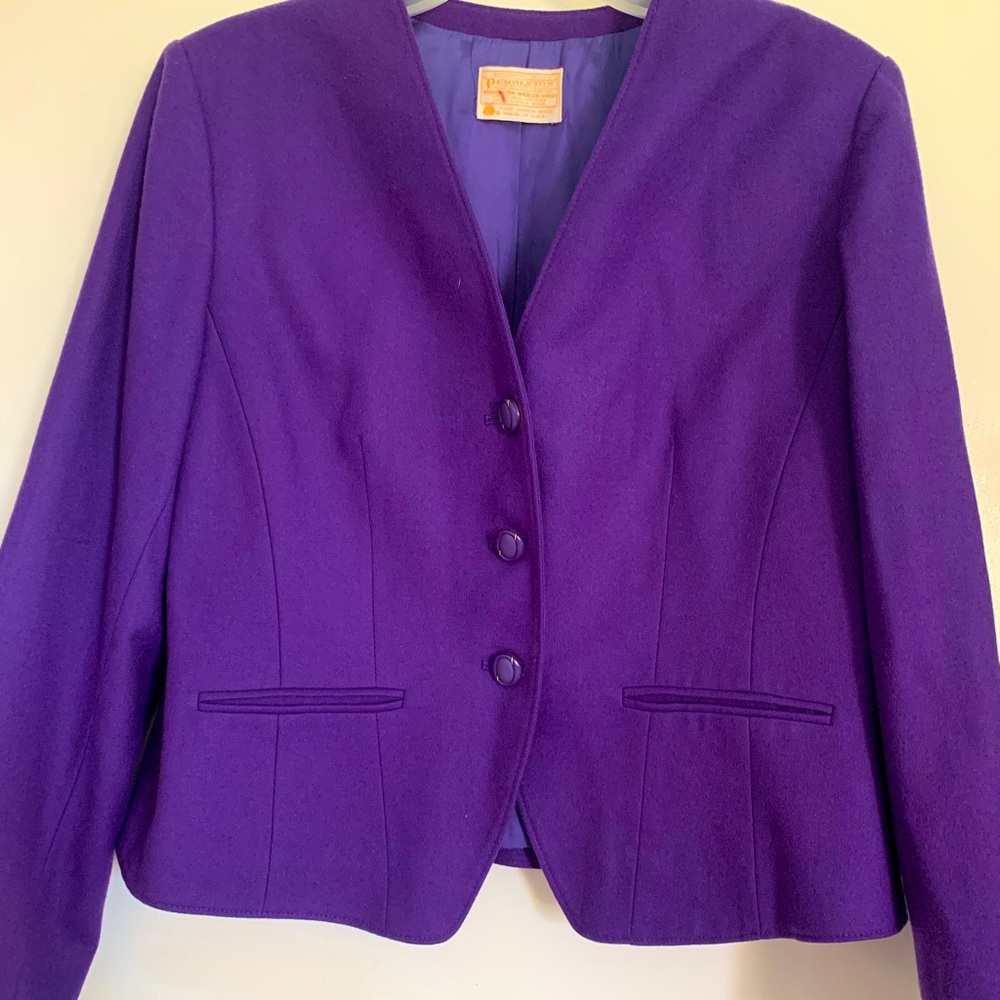 Vintage Pendleton Purple Wool blazer